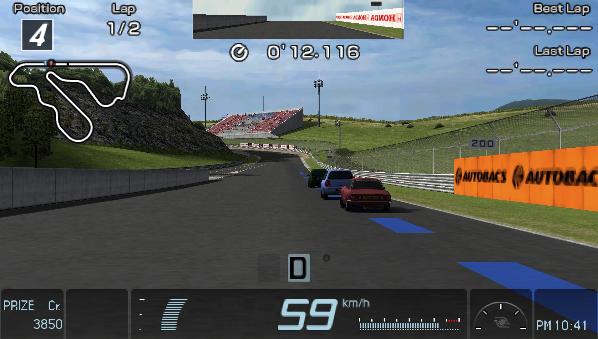 Gran Turismo running in PPSSPP with upscaled 3D graphics